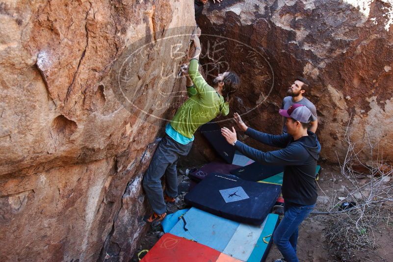 Bouldering in Hueco Tanks on 02/14/2020 with Blue Lizard Climbing and Yoga
Filename: SRM_20200214_1352030.jpg
Aperture: f/4.5
Shutter Speed: 1/250
Body: Canon EOS-1D Mark II
Lens: Canon EF 16-35mm f/2.8 L