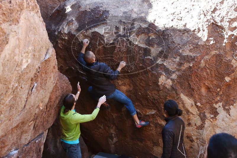 Bouldering in Hueco Tanks on 02/14/2020 with Blue Lizard Climbing and Yoga
Filename: SRM_20200214_1358110.jpg
Aperture: f/5.0
Shutter Speed: 1/250
Body: Canon EOS-1D Mark II
Lens: Canon EF 16-35mm f/2.8 L