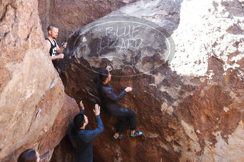 Bouldering in Hueco Tanks on 02/14/2020 with Blue Lizard Climbing and Yoga
Filename: SRM_20200214_1404290.jpg
Aperture: f/4.5
Shutter Speed: 1/250
Body: Canon EOS-1D Mark II
Lens: Canon EF 16-35mm f/2.8 L