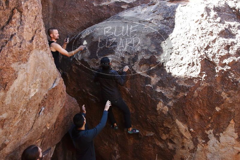 Bouldering in Hueco Tanks on 02/14/2020 with Blue Lizard Climbing and Yoga
Filename: SRM_20200214_1404350.jpg
Aperture: f/5.6
Shutter Speed: 1/250
Body: Canon EOS-1D Mark II
Lens: Canon EF 16-35mm f/2.8 L