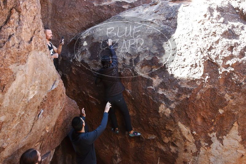 Bouldering in Hueco Tanks on 02/14/2020 with Blue Lizard Climbing and Yoga

Filename: SRM_20200214_1404351.jpg
Aperture: f/5.6
Shutter Speed: 1/250
Body: Canon EOS-1D Mark II
Lens: Canon EF 16-35mm f/2.8 L