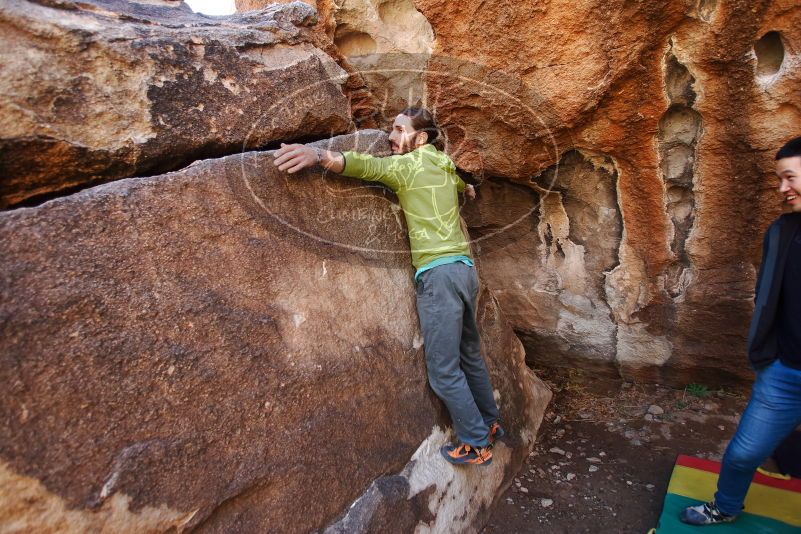 Bouldering in Hueco Tanks on 02/14/2020 with Blue Lizard Climbing and Yoga

Filename: SRM_20200214_1517500.jpg
Aperture: f/3.5
Shutter Speed: 1/250
Body: Canon EOS-1D Mark II
Lens: Canon EF 16-35mm f/2.8 L