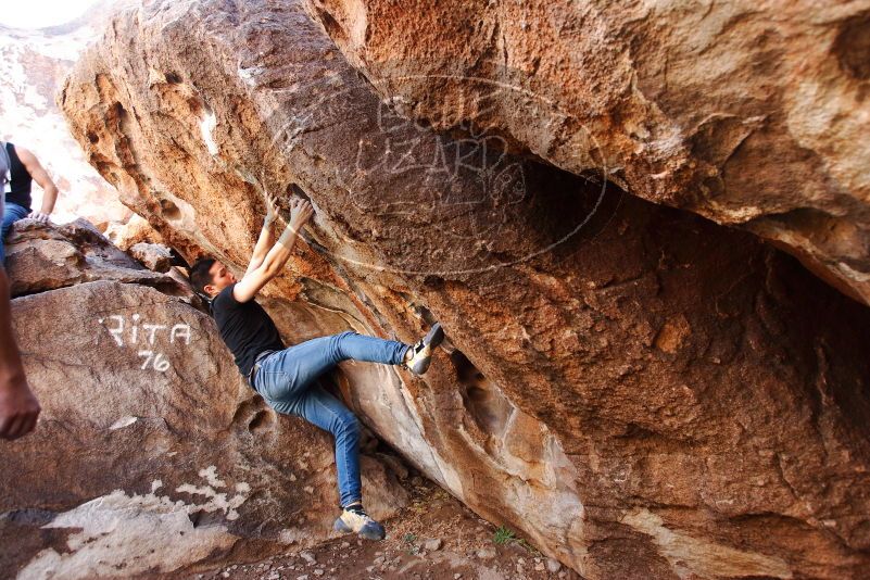 Bouldering in Hueco Tanks on 02/14/2020 with Blue Lizard Climbing and Yoga
Filename: SRM_20200214_1526420.jpg
Aperture: f/4.0
Shutter Speed: 1/250
Body: Canon EOS-1D Mark II
Lens: Canon EF 16-35mm f/2.8 L