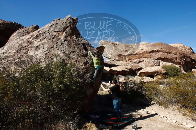 Bouldering in Hueco Tanks on 02/14/2020 with Blue Lizard Climbing and Yoga
Filename: SRM_20200214_1533310.jpg
Aperture: f/11.0
Shutter Speed: 1/250
Body: Canon EOS-1D Mark II
Lens: Canon EF 16-35mm f/2.8 L