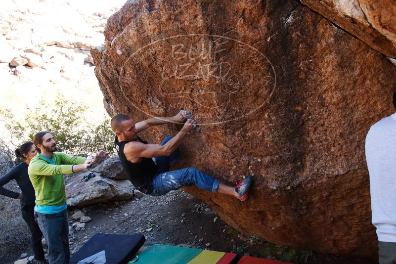 Bouldering in Hueco Tanks on 02/14/2020 with Blue Lizard Climbing and Yoga

Filename: SRM_20200214_1544390.jpg
Aperture: f/5.0
Shutter Speed: 1/250
Body: Canon EOS-1D Mark II
Lens: Canon EF 16-35mm f/2.8 L