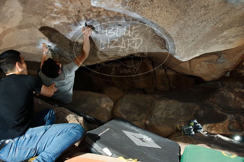 Bouldering in Hueco Tanks on 02/14/2020 with Blue Lizard Climbing and Yoga

Filename: SRM_20200214_1652440.jpg
Aperture: f/8.0
Shutter Speed: 1/250
Body: Canon EOS-1D Mark II
Lens: Canon EF 16-35mm f/2.8 L