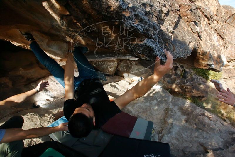 Bouldering in Hueco Tanks on 02/14/2020 with Blue Lizard Climbing and Yoga
Filename: SRM_20200214_1710061.jpg
Aperture: f/8.0
Shutter Speed: 1/320
Body: Canon EOS-1D Mark II
Lens: Canon EF 16-35mm f/2.8 L