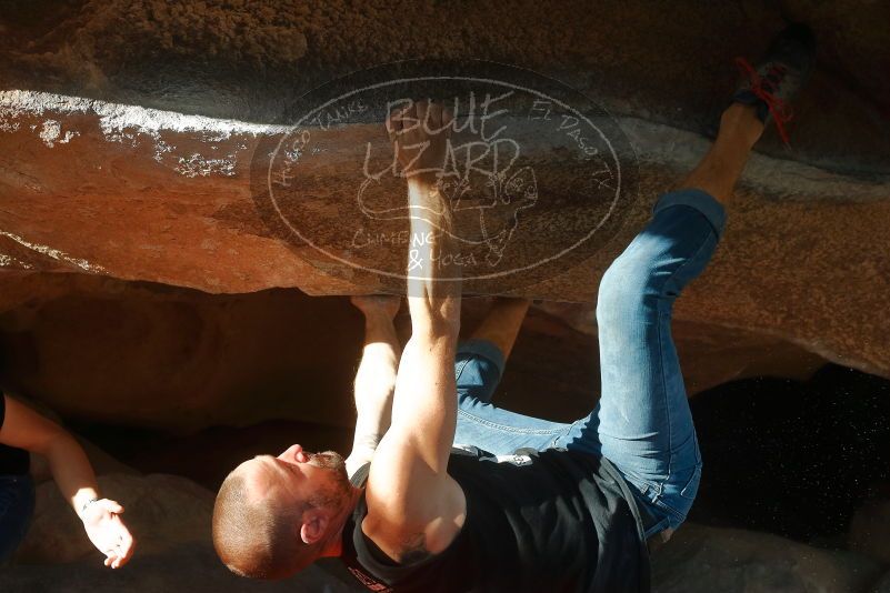 Bouldering in Hueco Tanks on 02/14/2020 with Blue Lizard Climbing and Yoga
Filename: SRM_20200214_1731230.jpg
Aperture: f/5.0
Shutter Speed: 1/250
Body: Canon EOS-1D Mark II
Lens: Canon EF 50mm f/1.8 II