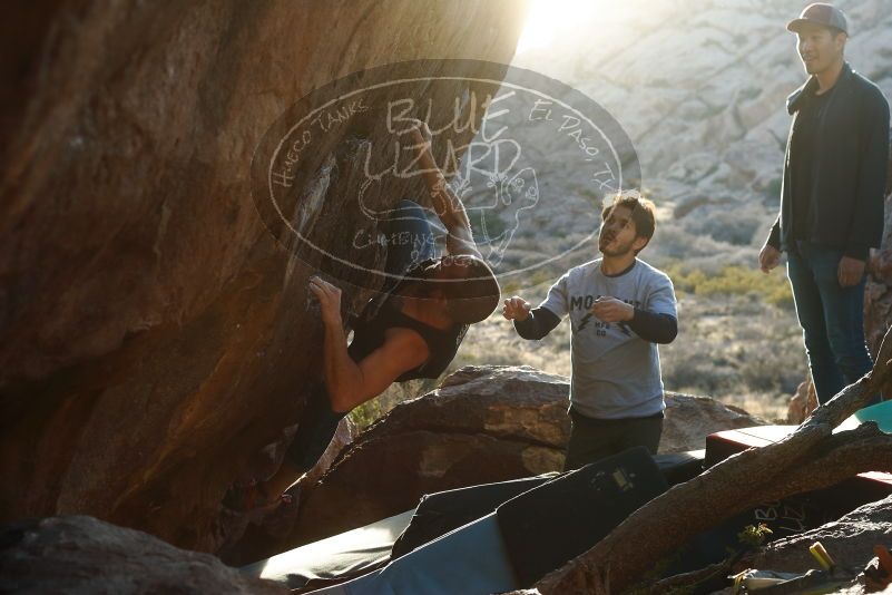 Bouldering in Hueco Tanks on 02/14/2020 with Blue Lizard Climbing and Yoga
Filename: SRM_20200214_1811360.jpg
Aperture: f/4.5
Shutter Speed: 1/250
Body: Canon EOS-1D Mark II
Lens: Canon EF 50mm f/1.8 II