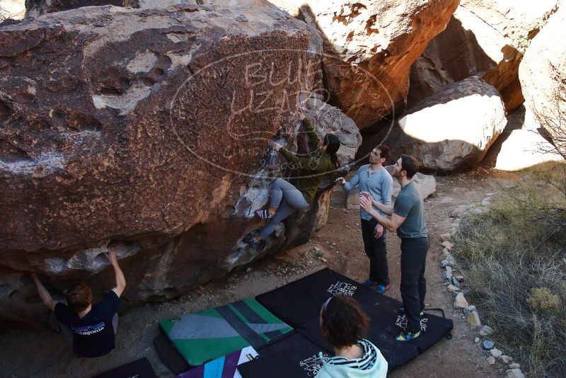 Bouldering in Hueco Tanks on 02/16/2020 with Blue Lizard Climbing and Yoga
Filename: SRM_20200216_1036340.jpg
Aperture: f/5.6
Shutter Speed: 1/250
Body: Canon EOS-1D Mark II
Lens: Canon EF 16-35mm f/2.8 L