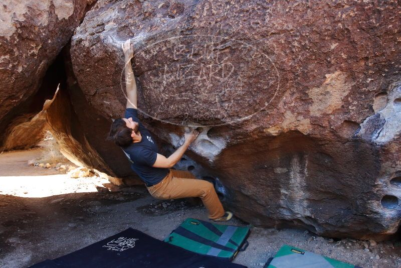 Bouldering in Hueco Tanks on 02/16/2020 with Blue Lizard Climbing and Yoga
Filename: SRM_20200216_1047500.jpg
Aperture: f/5.6
Shutter Speed: 1/250
Body: Canon EOS-1D Mark II
Lens: Canon EF 16-35mm f/2.8 L