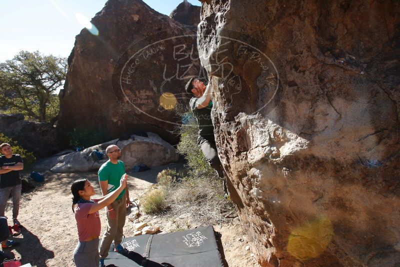 Bouldering in Hueco Tanks on 02/16/2020 with Blue Lizard Climbing and Yoga

Filename: SRM_20200216_1108350.jpg
Aperture: f/8.0
Shutter Speed: 1/250
Body: Canon EOS-1D Mark II
Lens: Canon EF 16-35mm f/2.8 L