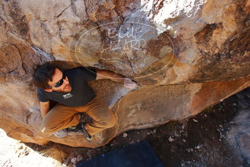 Bouldering in Hueco Tanks on 02/16/2020 with Blue Lizard Climbing and Yoga
Filename: SRM_20200216_1111150.jpg
Aperture: f/4.5
Shutter Speed: 1/250
Body: Canon EOS-1D Mark II
Lens: Canon EF 16-35mm f/2.8 L