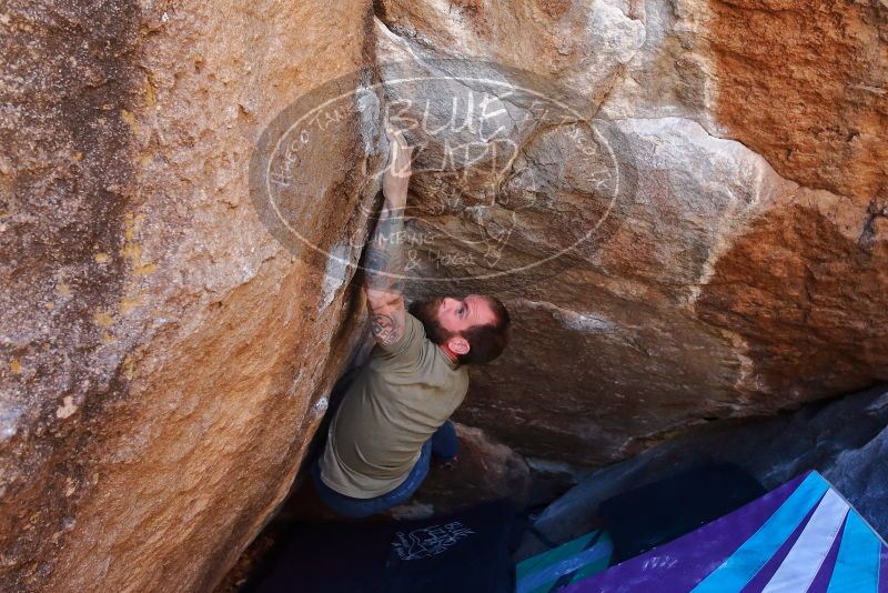 Bouldering in Hueco Tanks on 02/16/2020 with Blue Lizard Climbing and Yoga

Filename: SRM_20200216_1128320.jpg
Aperture: f/5.0
Shutter Speed: 1/250
Body: Canon EOS-1D Mark II
Lens: Canon EF 16-35mm f/2.8 L