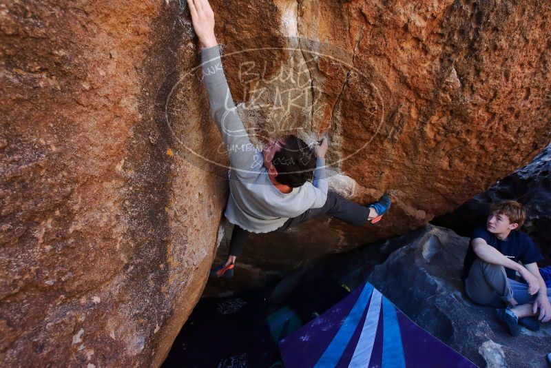 Bouldering in Hueco Tanks on 02/16/2020 with Blue Lizard Climbing and Yoga
Filename: SRM_20200216_1136461.jpg
Aperture: f/6.3
Shutter Speed: 1/250
Body: Canon EOS-1D Mark II
Lens: Canon EF 16-35mm f/2.8 L