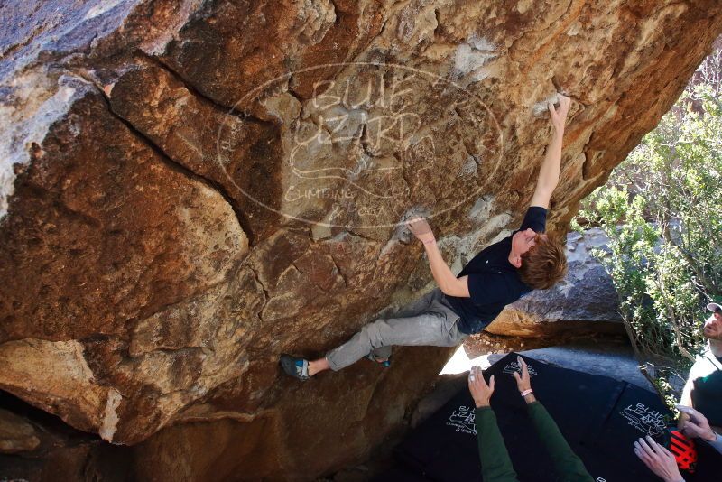 Bouldering in Hueco Tanks on 02/16/2020 with Blue Lizard Climbing and Yoga
Filename: SRM_20200216_1212230.jpg
Aperture: f/5.0
Shutter Speed: 1/320
Body: Canon EOS-1D Mark II
Lens: Canon EF 16-35mm f/2.8 L