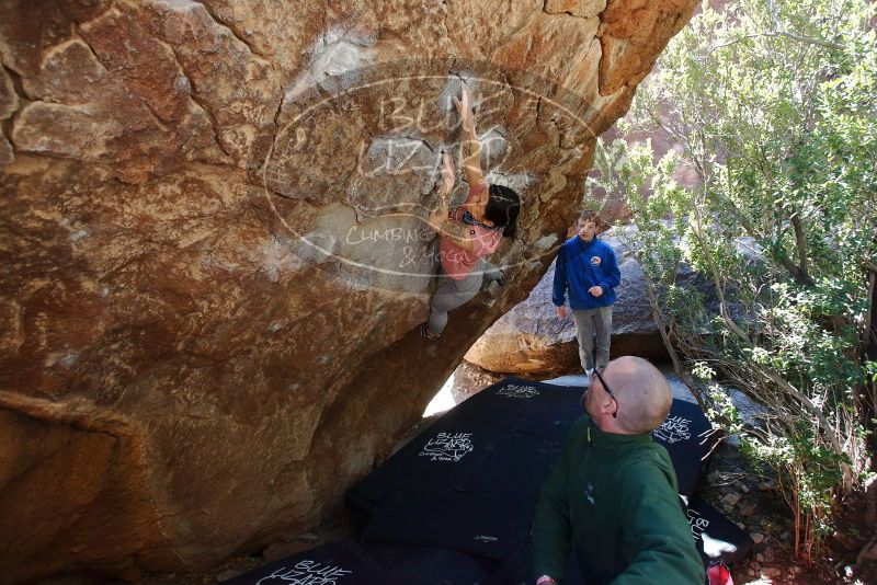 Bouldering in Hueco Tanks on 02/16/2020 with Blue Lizard Climbing and Yoga

Filename: SRM_20200216_1239120.jpg
Aperture: f/4.5
Shutter Speed: 1/250
Body: Canon EOS-1D Mark II
Lens: Canon EF 16-35mm f/2.8 L