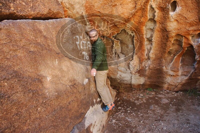 Bouldering in Hueco Tanks on 02/16/2020 with Blue Lizard Climbing and Yoga

Filename: SRM_20200216_1242330.jpg
Aperture: f/5.0
Shutter Speed: 1/250
Body: Canon EOS-1D Mark II
Lens: Canon EF 16-35mm f/2.8 L
