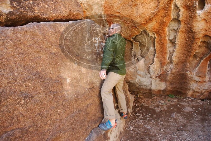 Bouldering in Hueco Tanks on 02/16/2020 with Blue Lizard Climbing and Yoga

Filename: SRM_20200216_1242370.jpg
Aperture: f/5.0
Shutter Speed: 1/250
Body: Canon EOS-1D Mark II
Lens: Canon EF 16-35mm f/2.8 L