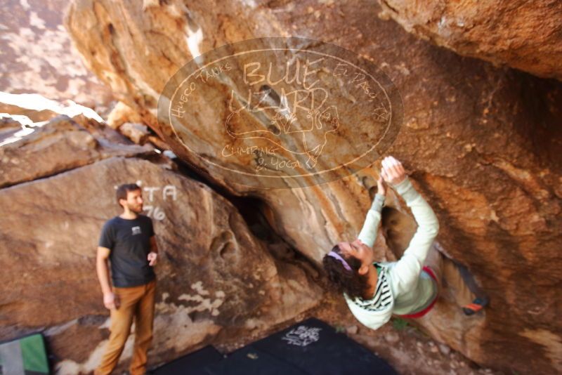 Bouldering in Hueco Tanks on 02/16/2020 with Blue Lizard Climbing and Yoga
Filename: SRM_20200216_1318180.jpg
Aperture: f/4.5
Shutter Speed: 1/250
Body: Canon EOS-1D Mark II
Lens: Canon EF 16-35mm f/2.8 L