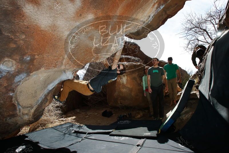 Bouldering in Hueco Tanks on 02/16/2020 with Blue Lizard Climbing and Yoga

Filename: SRM_20200216_1412320.jpg
Aperture: f/8.0
Shutter Speed: 1/250
Body: Canon EOS-1D Mark II
Lens: Canon EF 16-35mm f/2.8 L