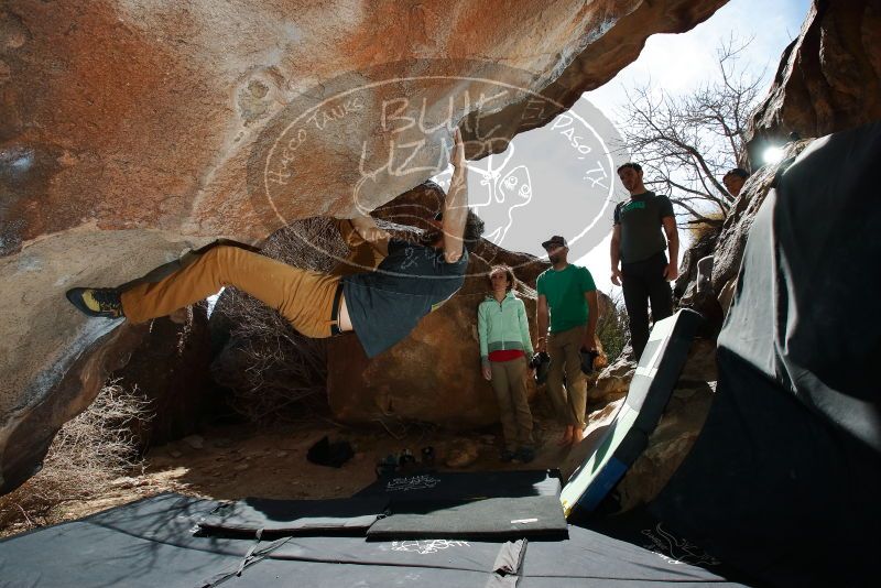 Bouldering in Hueco Tanks on 02/16/2020 with Blue Lizard Climbing and Yoga

Filename: SRM_20200216_1412570.jpg
Aperture: f/8.0
Shutter Speed: 1/250
Body: Canon EOS-1D Mark II
Lens: Canon EF 16-35mm f/2.8 L