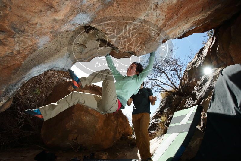 Bouldering in Hueco Tanks on 02/16/2020 with Blue Lizard Climbing and Yoga

Filename: SRM_20200216_1420360.jpg
Aperture: f/8.0
Shutter Speed: 1/250
Body: Canon EOS-1D Mark II
Lens: Canon EF 16-35mm f/2.8 L