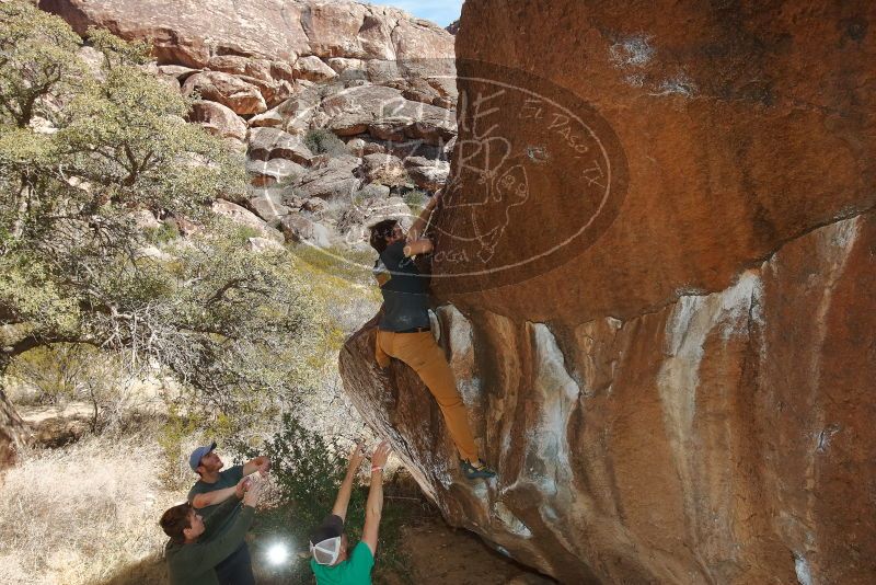 Bouldering in Hueco Tanks on 02/16/2020 with Blue Lizard Climbing and Yoga

Filename: SRM_20200216_1447240.jpg
Aperture: f/8.0
Shutter Speed: 1/250
Body: Canon EOS-1D Mark II
Lens: Canon EF 16-35mm f/2.8 L