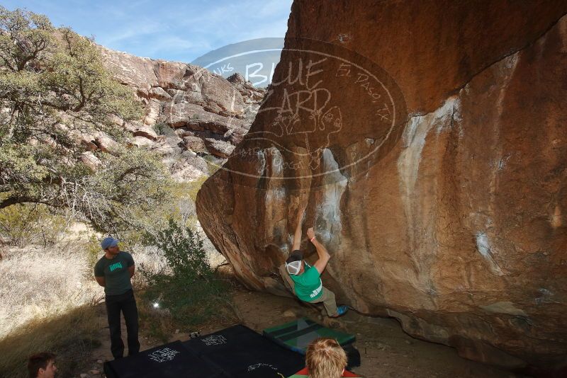 Bouldering in Hueco Tanks on 02/16/2020 with Blue Lizard Climbing and Yoga

Filename: SRM_20200216_1448460.jpg
Aperture: f/8.0
Shutter Speed: 1/250
Body: Canon EOS-1D Mark II
Lens: Canon EF 16-35mm f/2.8 L