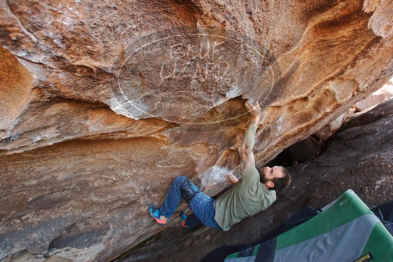 Bouldering in Hueco Tanks on 02/16/2020 with Blue Lizard Climbing and Yoga
Filename: SRM_20200216_1606340.jpg
Aperture: f/4.0
Shutter Speed: 1/250
Body: Canon EOS-1D Mark II
Lens: Canon EF 16-35mm f/2.8 L
