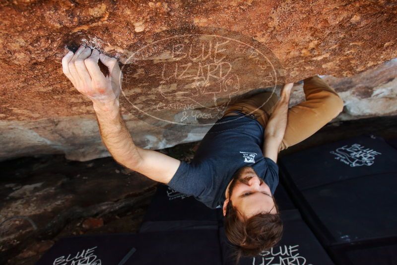 Bouldering in Hueco Tanks on 02/16/2020 with Blue Lizard Climbing and Yoga
Filename: SRM_20200216_1617140.jpg
Aperture: f/5.0
Shutter Speed: 1/250
Body: Canon EOS-1D Mark II
Lens: Canon EF 16-35mm f/2.8 L