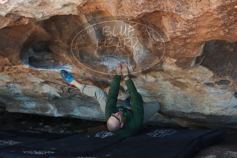 Bouldering in Hueco Tanks on 02/16/2020 with Blue Lizard Climbing and Yoga
Filename: SRM_20200216_1651540.jpg
Aperture: f/4.0
Shutter Speed: 1/320
Body: Canon EOS-1D Mark II
Lens: Canon EF 50mm f/1.8 II
