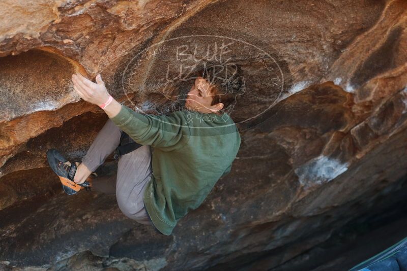 Bouldering in Hueco Tanks on 02/16/2020 with Blue Lizard Climbing and Yoga
Filename: SRM_20200216_1658090.jpg
Aperture: f/4.0
Shutter Speed: 1/250
Body: Canon EOS-1D Mark II
Lens: Canon EF 50mm f/1.8 II