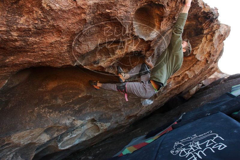 Bouldering in Hueco Tanks on 02/16/2020 with Blue Lizard Climbing and Yoga

Filename: SRM_20200216_1708130.jpg
Aperture: f/5.0
Shutter Speed: 1/250
Body: Canon EOS-1D Mark II
Lens: Canon EF 16-35mm f/2.8 L