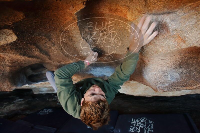 Bouldering in Hueco Tanks on 02/16/2020 with Blue Lizard Climbing and Yoga
Filename: SRM_20200216_1730480.jpg
Aperture: f/4.5
Shutter Speed: 1/250
Body: Canon EOS-1D Mark II
Lens: Canon EF 16-35mm f/2.8 L