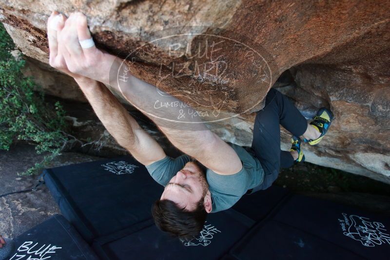 Bouldering in Hueco Tanks on 02/16/2020 with Blue Lizard Climbing and Yoga
Filename: SRM_20200216_1744520.jpg
Aperture: f/4.0
Shutter Speed: 1/250
Body: Canon EOS-1D Mark II
Lens: Canon EF 16-35mm f/2.8 L