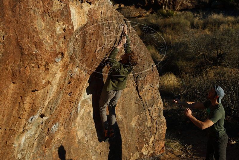 Bouldering in Hueco Tanks on 02/16/2020 with Blue Lizard Climbing and Yoga
Filename: SRM_20200216_1816330.jpg
Aperture: f/5.0
Shutter Speed: 1/400
Body: Canon EOS-1D Mark II
Lens: Canon EF 50mm f/1.8 II