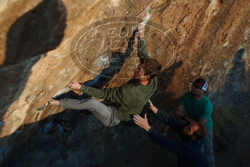 Bouldering in Hueco Tanks on 02/16/2020 with Blue Lizard Climbing and Yoga

Filename: SRM_20200216_1819560.jpg
Aperture: f/2.2
Shutter Speed: 1/400
Body: Canon EOS-1D Mark II
Lens: Canon EF 50mm f/1.8 II