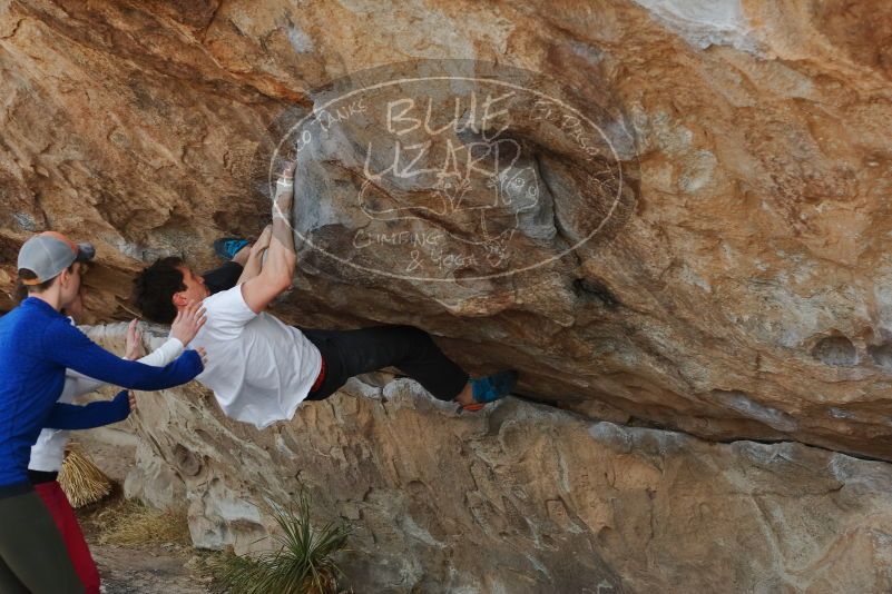 Bouldering in Hueco Tanks on 02/17/2020 with Blue Lizard Climbing and Yoga

Filename: SRM_20200217_1330450.jpg
Aperture: f/4.0
Shutter Speed: 1/400
Body: Canon EOS-1D Mark II
Lens: Canon EF 50mm f/1.8 II