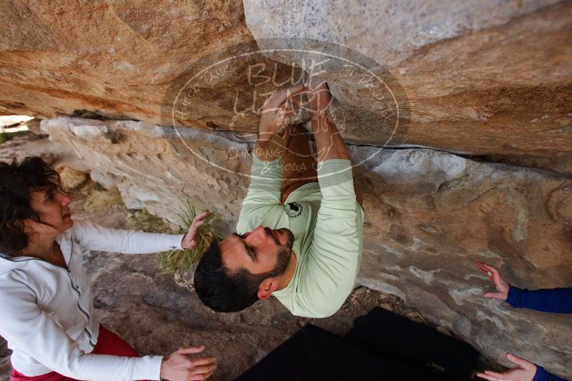 Bouldering in Hueco Tanks on 02/17/2020 with Blue Lizard Climbing and Yoga
Filename: SRM_20200217_1404270.jpg
Aperture: f/5.6
Shutter Speed: 1/320
Body: Canon EOS-1D Mark II
Lens: Canon EF 16-35mm f/2.8 L