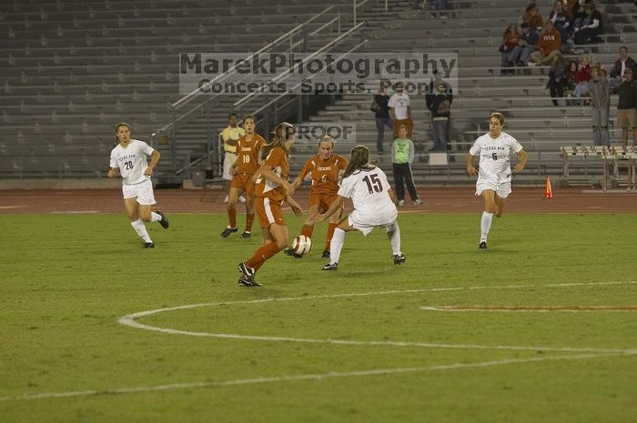 The lady longhorns beat Texas A&M 1-0 in soccer Friday night.

Filename: SRM_20061027_2038567.jpg
Aperture: f/4.0
Shutter Speed: 1/800
Body: Canon EOS 20D
Lens: Canon EF 80-200mm f/2.8 L