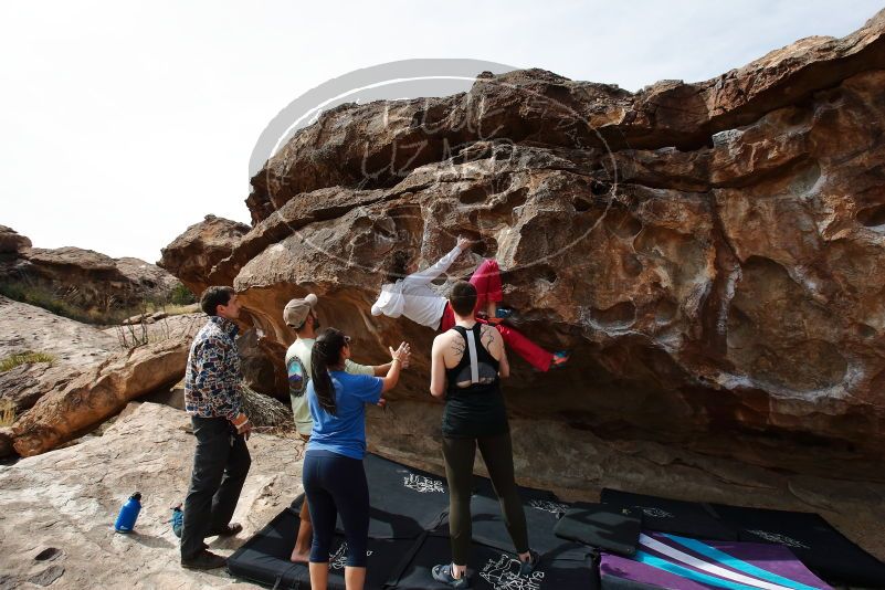 Bouldering in Hueco Tanks on 02/17/2020 with Blue Lizard Climbing and Yoga

Filename: SRM_20200217_1429520.jpg
Aperture: f/5.6
Shutter Speed: 1/400
Body: Canon EOS-1D Mark II
Lens: Canon EF 16-35mm f/2.8 L
