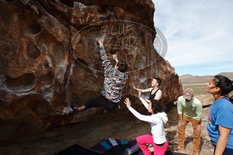 Bouldering in Hueco Tanks on 02/17/2020 with Blue Lizard Climbing and Yoga
Filename: SRM_20200217_1438470.jpg
Aperture: f/8.0
Shutter Speed: 1/400
Body: Canon EOS-1D Mark II
Lens: Canon EF 16-35mm f/2.8 L