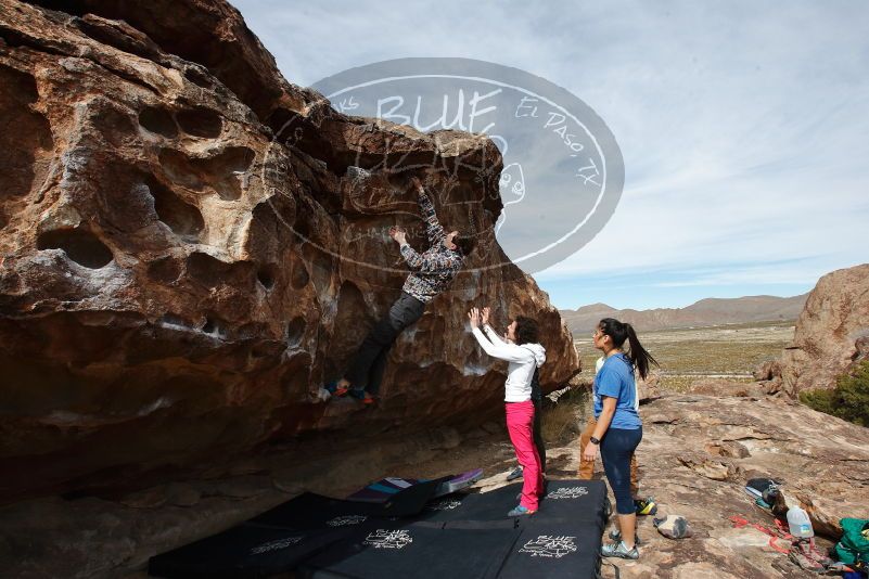 Bouldering in Hueco Tanks on 02/17/2020 with Blue Lizard Climbing and Yoga

Filename: SRM_20200217_1438540.jpg
Aperture: f/9.0
Shutter Speed: 1/400
Body: Canon EOS-1D Mark II
Lens: Canon EF 16-35mm f/2.8 L