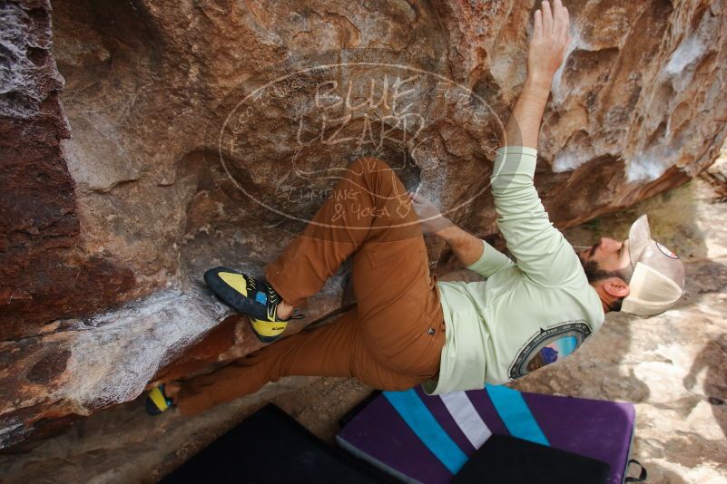 Bouldering in Hueco Tanks on 02/17/2020 with Blue Lizard Climbing and Yoga

Filename: SRM_20200217_1443380.jpg
Aperture: f/5.6
Shutter Speed: 1/400
Body: Canon EOS-1D Mark II
Lens: Canon EF 16-35mm f/2.8 L