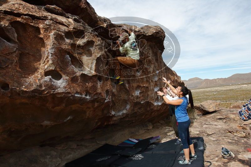 Bouldering in Hueco Tanks on 02/17/2020 with Blue Lizard Climbing and Yoga
Filename: SRM_20200217_1444000.jpg
Aperture: f/9.0
Shutter Speed: 1/400
Body: Canon EOS-1D Mark II
Lens: Canon EF 16-35mm f/2.8 L