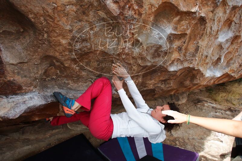 Bouldering in Hueco Tanks on 02/17/2020 with Blue Lizard Climbing and Yoga

Filename: SRM_20200217_1444450.jpg
Aperture: f/5.6
Shutter Speed: 1/400
Body: Canon EOS-1D Mark II
Lens: Canon EF 16-35mm f/2.8 L