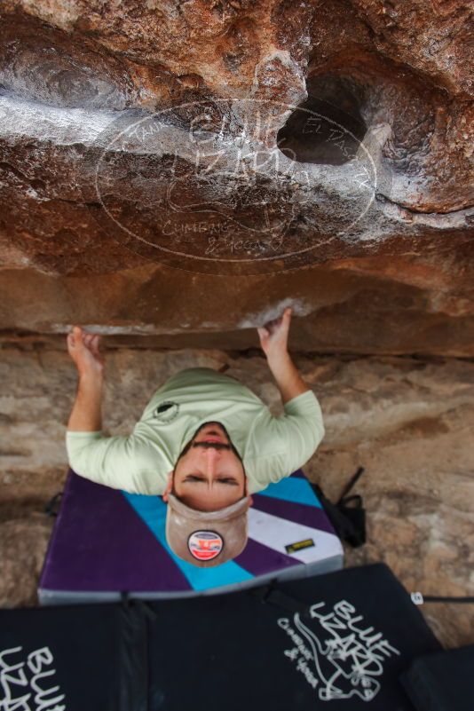Bouldering in Hueco Tanks on 02/17/2020 with Blue Lizard Climbing and Yoga
Filename: SRM_20200217_1500280.jpg
Aperture: f/5.6
Shutter Speed: 1/320
Body: Canon EOS-1D Mark II
Lens: Canon EF 16-35mm f/2.8 L