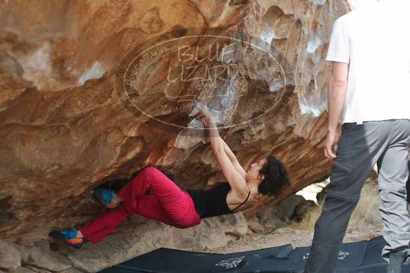 Bouldering in Hueco Tanks on 02/17/2020 with Blue Lizard Climbing and Yoga
Filename: SRM_20200217_1519340.jpg
Aperture: f/3.2
Shutter Speed: 1/400
Body: Canon EOS-1D Mark II
Lens: Canon EF 50mm f/1.8 II