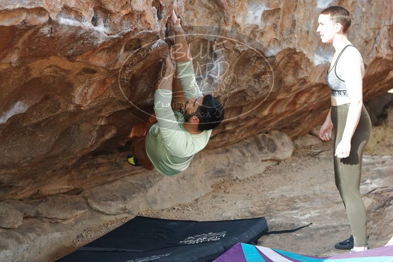 Bouldering in Hueco Tanks on 02/17/2020 with Blue Lizard Climbing and Yoga

Filename: SRM_20200217_1523350.jpg
Aperture: f/4.5
Shutter Speed: 1/400
Body: Canon EOS-1D Mark II
Lens: Canon EF 50mm f/1.8 II